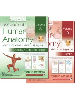Textbook of Human Anatomy with Color Atlas and Clinical Integration Vol 5 & Vol 6 1st/2023