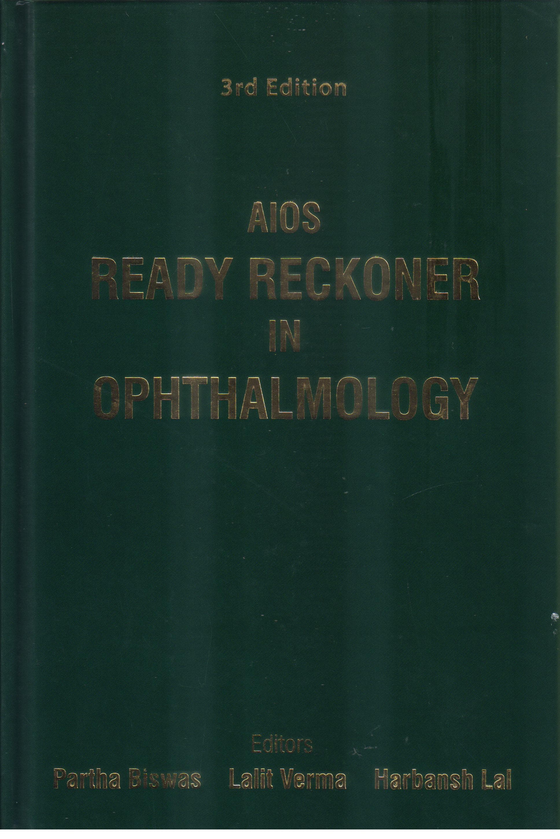 AIOS Ready Reckoner in Ophthalmology 3rd/2024
