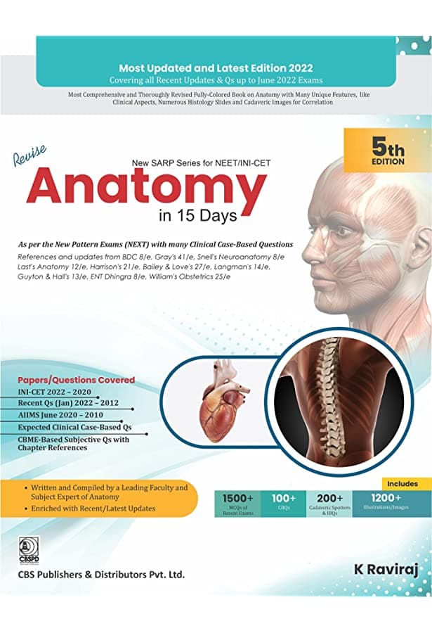 Revise Anatomy in 15 Days 5th/2022